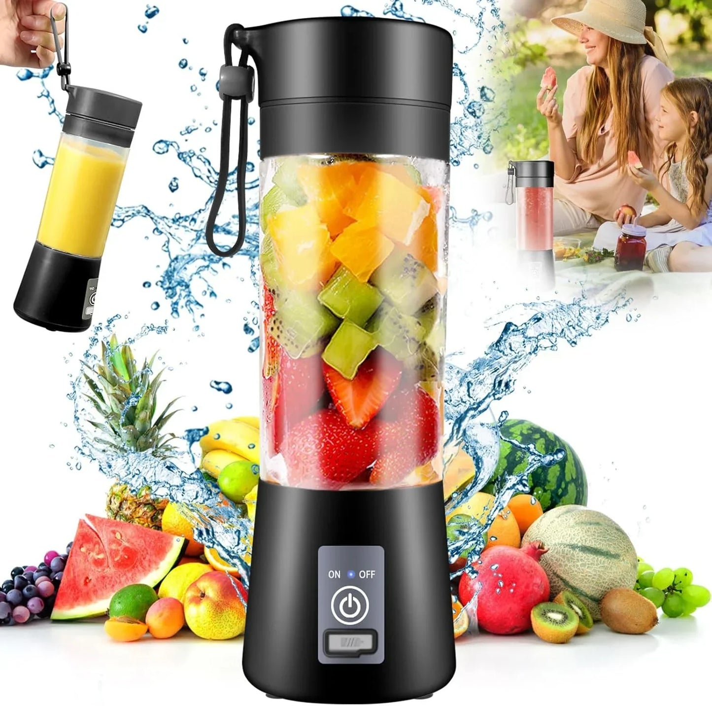 Portable Juicer Blender for Home Office Gym Travel