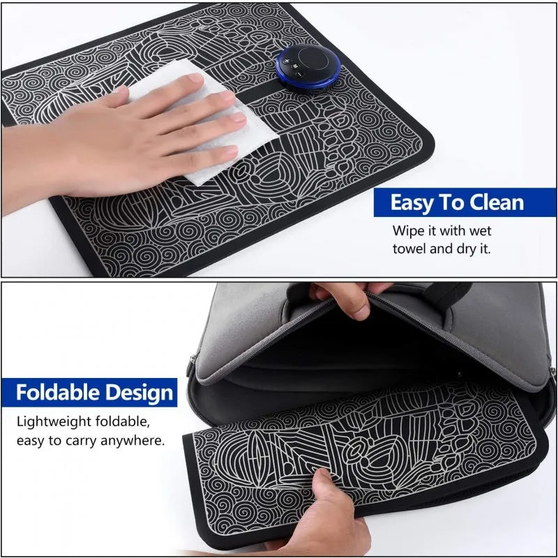 EMS Portable Electric Foot Massager Mat