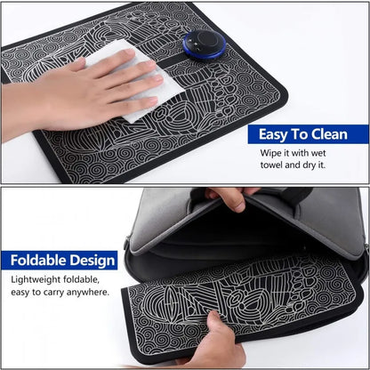 EMS Portable Electric Foot Massager Mat