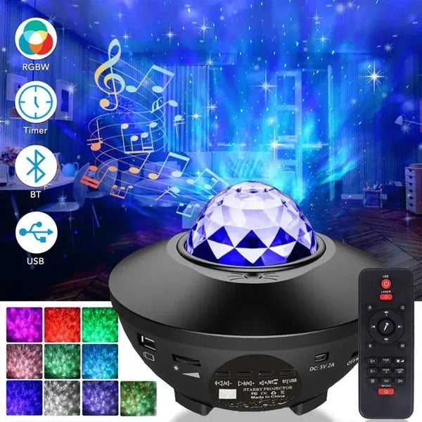 Galaxy Star Projector with dual Speakers