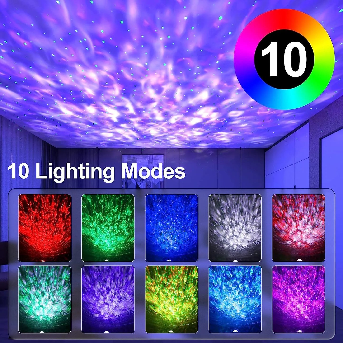 Galaxy Star Projector with dual Speakers