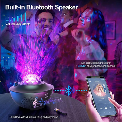 Galaxy Star Projector with dual Speakers