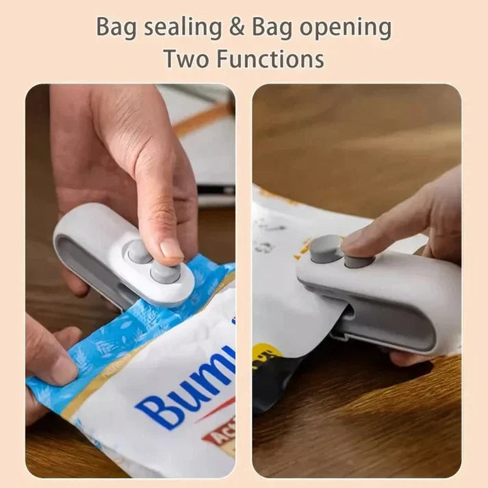 2-in-1 Rechargeable Bag Sealer & Cutter – Keep Food Fresh Easily